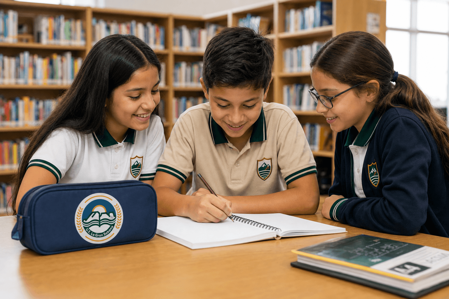 Estudiantes en tareas dirigidas con apoyo docente